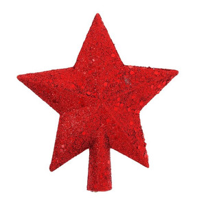 наконечник звезда 12*11 см красная 1113515
