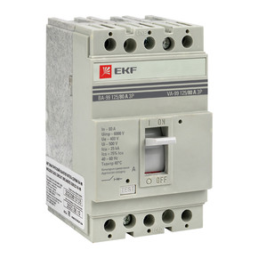 Выключатель автоматический 3п 125/80А 25кА ВА-99 PROxima EKF mccb99-125-80