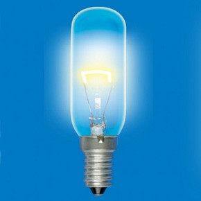 Uniel лампа накаливания для холодильников и вытяжек E14 40W(400lm) 25x80 IL-F25-CL-40/E14