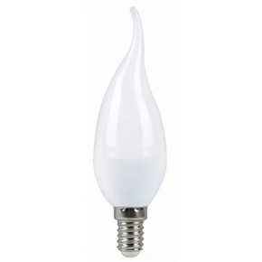 Светодиодная (LED) Свеча на ветру матовая Лампа Smartbuy-C37-07W/4000/E14( SBL-C37Tip-07-40K-E14 )