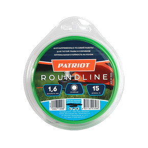 Леска Roundline D 1,6 мм L 15 м (круглая, зеленая)