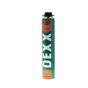Пена DEXX PRO, полиуретановая, для монтажного пистолета, всесезонная, 750 мл 770737