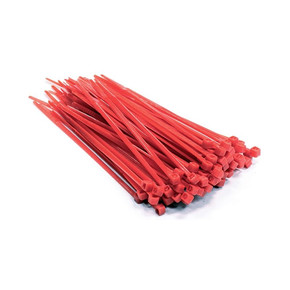 Хомут нейлоновый TUNDRA krep, для стяжки, 3.6 х 200 мм, красный, в упаковке 100 шт. 2393899