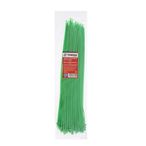Хомут нейлоновый TUNDRA krep, для стяжки, 3.6х300 мм, цвет зеленый, в упаковке 100 шт. 2393895