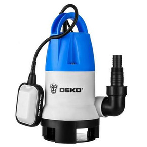 Насос дренажный DEKO DWP-600P (грязевая, поплавок, 220В, 600Вт, пластик)