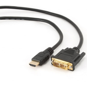 Кабель HDMI to DVI-D Single Link A-M/DVI (18+1)-M 3,0 m (24K) в пакете (К131)/90/
