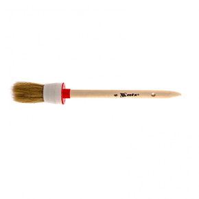 Кисть круглая № 6 (30 мм), натуральная щетина, деревянная ручка MTX