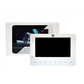Домофон ST-M100/7 (S) БЕЛЫЙ, 7” TFT LCD, цветной, 800*480, Поддерживаемые стандарты видео: CVBS, Инт