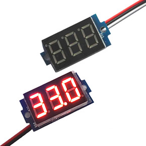 Вольтметр микро 0,36, светодиодный DC 0-100 В красный