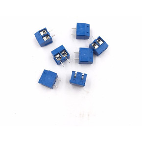 Коннектор для печатных плат KF301-5.0-2P 2PIN шаг 5мм винтовой синий