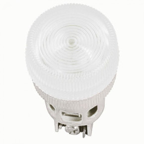 Лампа AL-22 сигнальная d22мм белый неон/240В цилиндр ИЭК