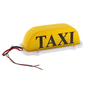 Знак Такси (taxi) магнитный с подсветкой 12V, желтый 769031