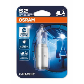 Лампа для мотоциклов OSRAM, 12 В, S2, 35/35 Вт, X-Racer, +20% света, 1 шт, блистер 4310025