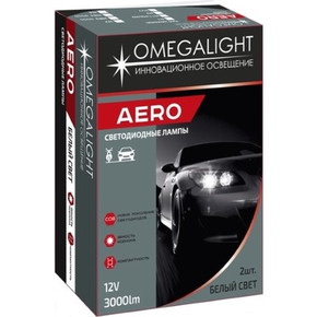 Лампа светодиодная, Omegalight Aero, HB4 3000 lm, набор 2 шт 4328731