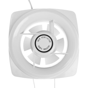 Вентилятор осевой, с жалюзи, шнурковый выключатель, провод, d=100 мм, 220 В, 20Вт 857028