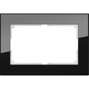 WL01-Frame-01-DBL / Рамка для двойной розетки (черный)