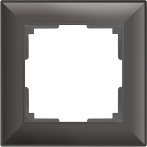 WL14-Frame-01/ Рамка на 1 пост (серо-коричневый)