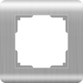 WL12-Frame-01 / Рамка на 1 пост (серебряный)