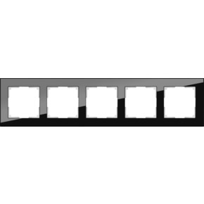 WL01-Frame-05 / Рамка на 5 постов (черный)