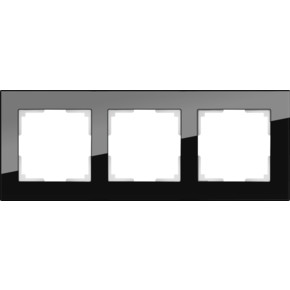 WL01-Frame-03 / Рамка на 3 поста (черный)