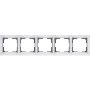 WL03-Frame-05-white /Рамка на 5 постов (белый)