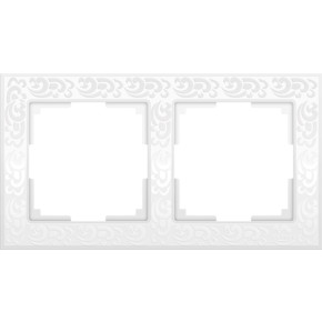 WL05-Frame-02-white / Рамка на 2 поста (белый)