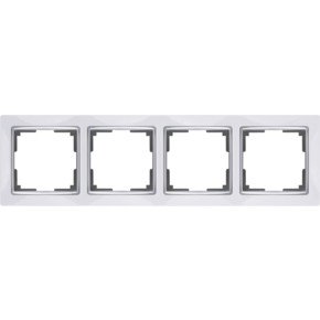 WL03-Frame-04-white /Рамка на 4 поста (белый)