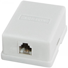 TDM роз. компьют. 1 гн. 8 контактов (АБС-пластик, белый, RJ-45) SQ1809-0003