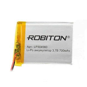 Аккумулятор Robiton Li-Po LP304560 700mAh 3.7V, 14070