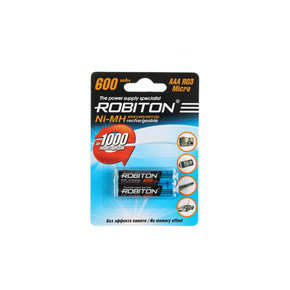 Аккумулятор Robiton /R03 600mAh Ni-MH BL2