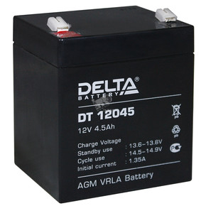 Аккумулятор DT 12045 4,5 А/ч, 12В DELTA