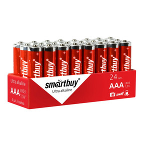 Батарейка алкалиновая Smartbuy LR03/4S (24/480) (SBBA-3A24S)