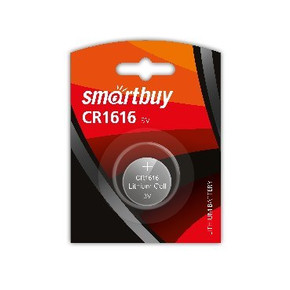 Литиевый элемент питания Smartbuy CR1616/1B (12/720) (SBBL-1616-1B)