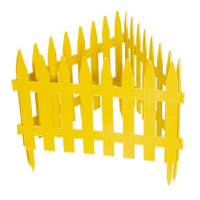 Забор декоративный Рейка 28 x 300 см, желтый Россия Palisad