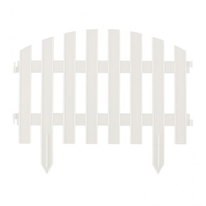 Забор декоративный Винтаж 28 x 300 см, белый Россия Palisad