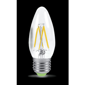 Лампа светодиодная LED-СВЕЧА-PREMIUM 5Вт 160-260В Е27 4000К 450Лм прозрачная ASD