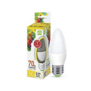 Лампа светодиодная LED-СВЕЧА-standard 7.5Вт 160-260В Е27 3000К 675Лм ASD