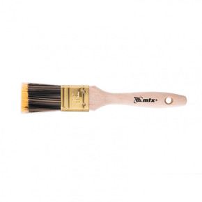 Кисть плоская Golden 1.5, искусственная щетина, деревянная ручка MTX