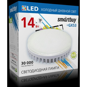 Светодиодная (LED) Tablet GX53 Smartbuy-14W/6000K/Мат рассеиватель (SBL-GX-14W-6K)