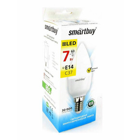 Светодиодная (LED) Лампа Smartbuy-C37-07W/6000 (SBL-C37-07-60K-E14)