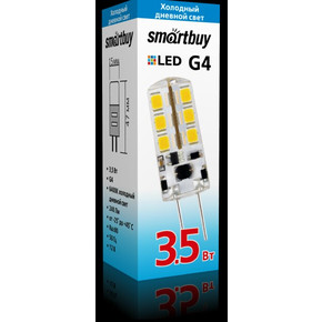 Светодиодная (LED) Лампа Smartbuy-G4-3_5W/6400/G4 (SBL-G4 3_5-64K)