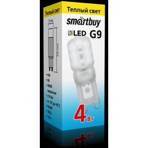 Светодиодная (LED) Лампа Smartbuy-G9-4W/3000/G9 (SBL-G9 04-30K)