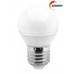 Светодиодная (Диммер)(LED)Лампа Smartbuy-P45D-07W/3000 (SBL-G45D-07-30K-E14)