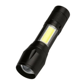 Светодиодный алюминиевый фонарь 3Вт LED+ 3 Вт COB, AA, черный (SBF-104)/360