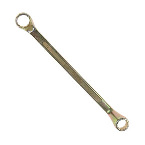 Ключ гаечный, накидной TUNDRA basic, желтый цинк, 17х19 мм 878072
