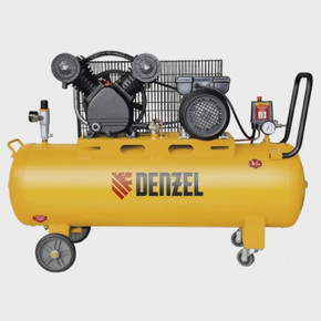 Компрессор DRV2200/100 масляный ременный 10 бар произв. 440 л/м мощность 2,2 кВт// Denzel