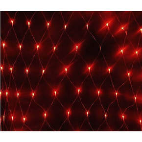 NTLD144-R-E Электрогирлянда Сетка LED, ул,144 красн светод,1,5х1м, соедин