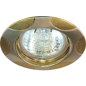 светильник встраиваемый Feron 156T-MR16 матовое серебро-золото