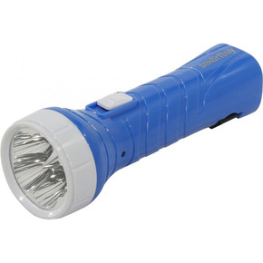 Аккумуляторный светодиодный фонарь 5 LED с прямой зарядкой Smartbuy, синий (SBF-99-B)/150