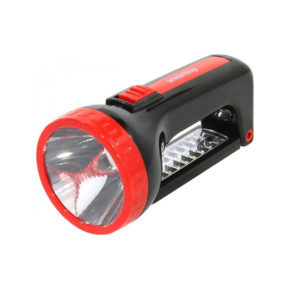 Аккумуляторный фонарь-прожектор 2 в 1 2W+18 LED, черный (SBF-100-K)/36